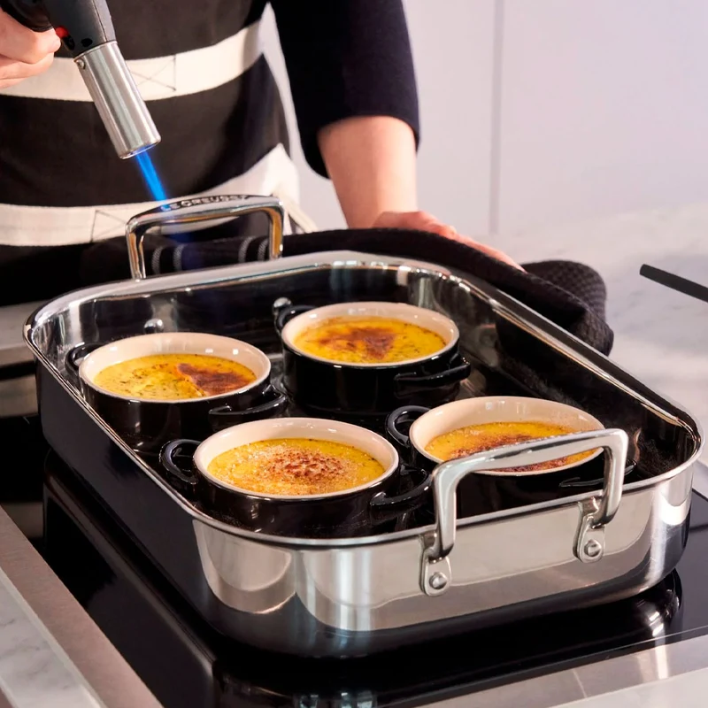 Bandeja asadora de acero inoxidable Le Creuset
