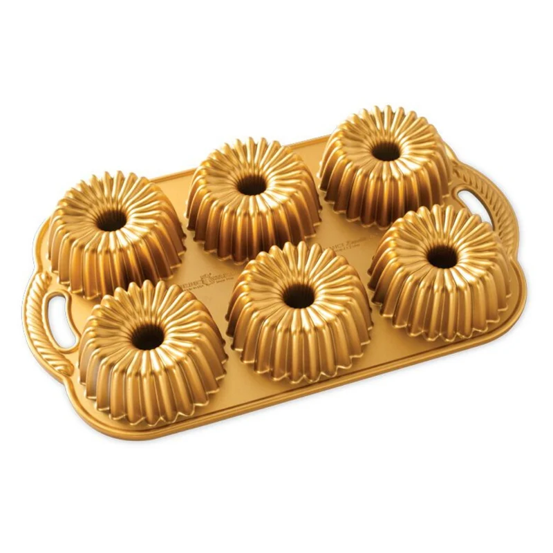 Molde dorado brilliance Bundtlette Nordic Ware