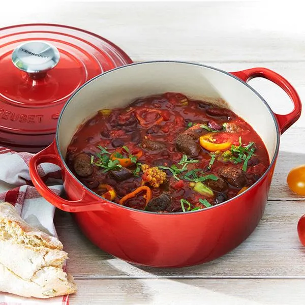 Cocotte redonda baja Signature Le Creuset