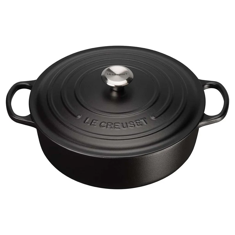 Cocotte redonda baja Signature Le Creuset