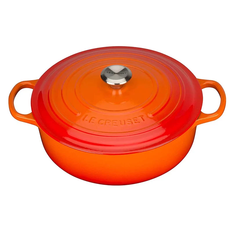 Cocotte redonda baja Signature Le Creuset