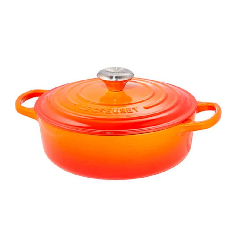 Cocotte redonda baja Signature Le Creuset