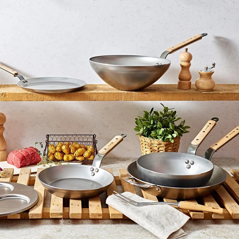 Sartén para crepes Mineral B mango haya De Buyer