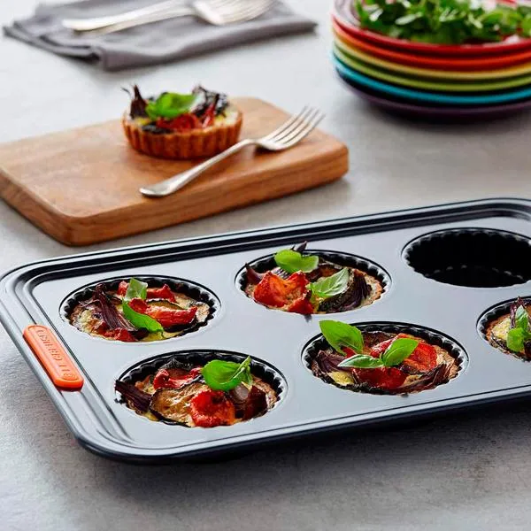 Molde antiadherente para tartaletas Le Creuset