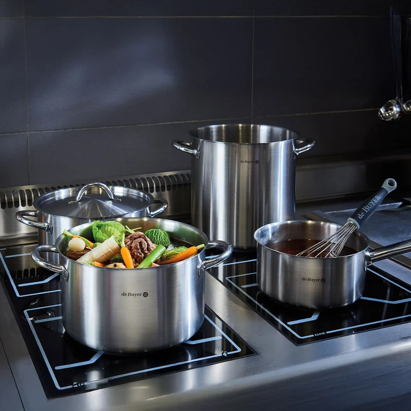 Olla baja de acero inoxidable Prim Appety de De Buyer