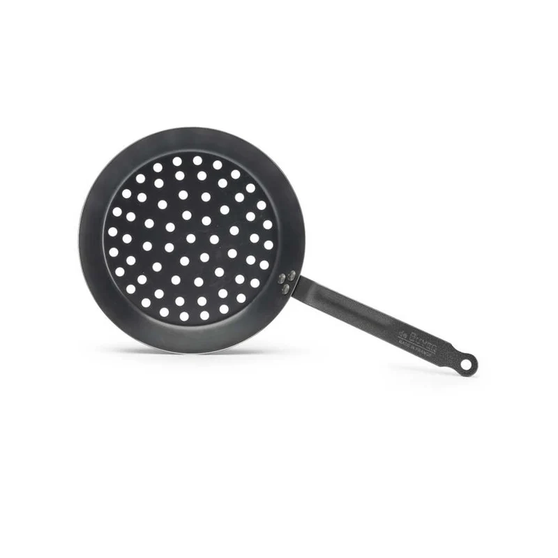 Sartén de hierro De Buyer para asar castañas 28cm