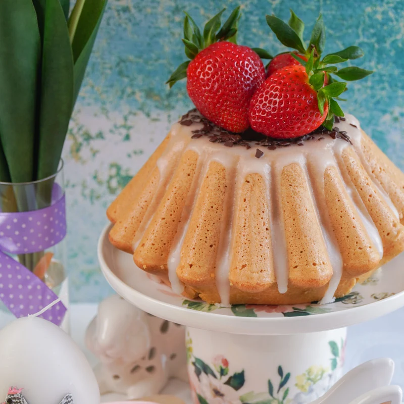 Molde de aluminio Lotus Bundt Nordic Ware