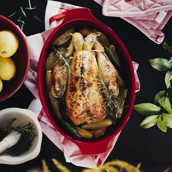 Horno cerámico para asar pollo o pavo Emile Henry