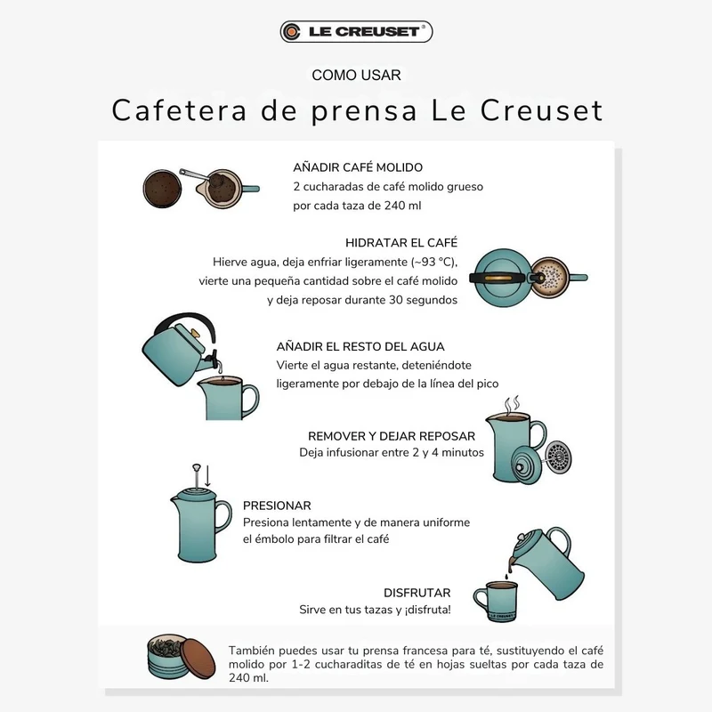 Cafetera de prensa Le Creuset