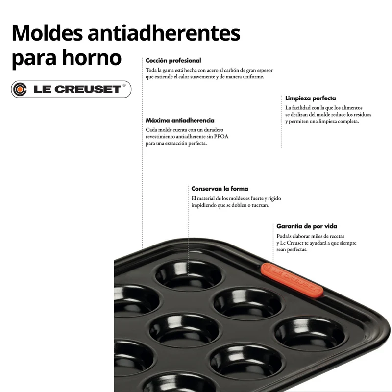 Molde Corona redondo antiadherente desmontable Le Creuset