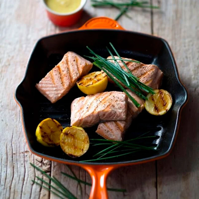Sartén skillet grill cuadrada Le Creuset
