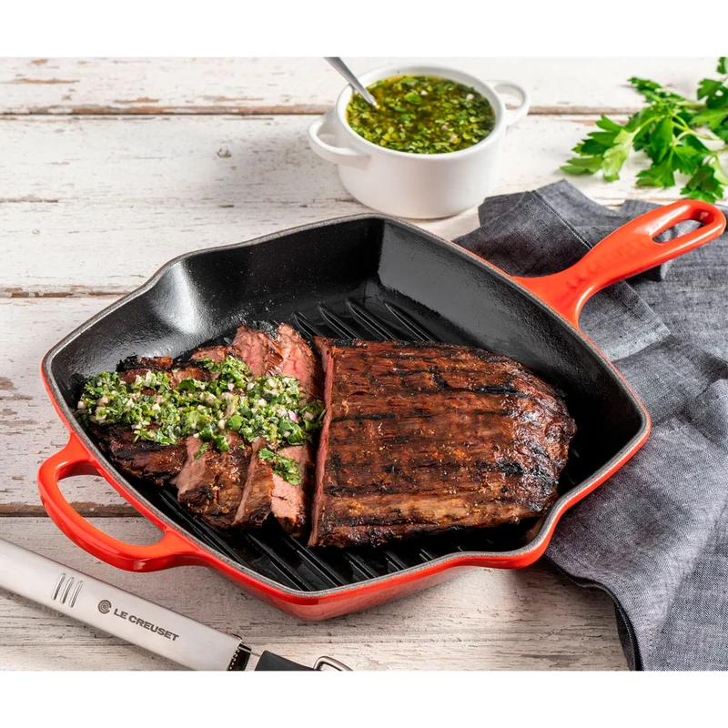Sartén skillet grill cuadrada Le Creuset