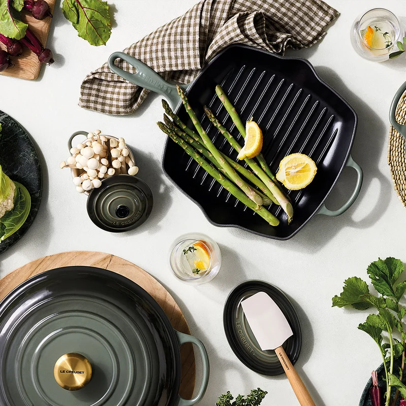 Sartén skillet grill cuadrada Le Creuset