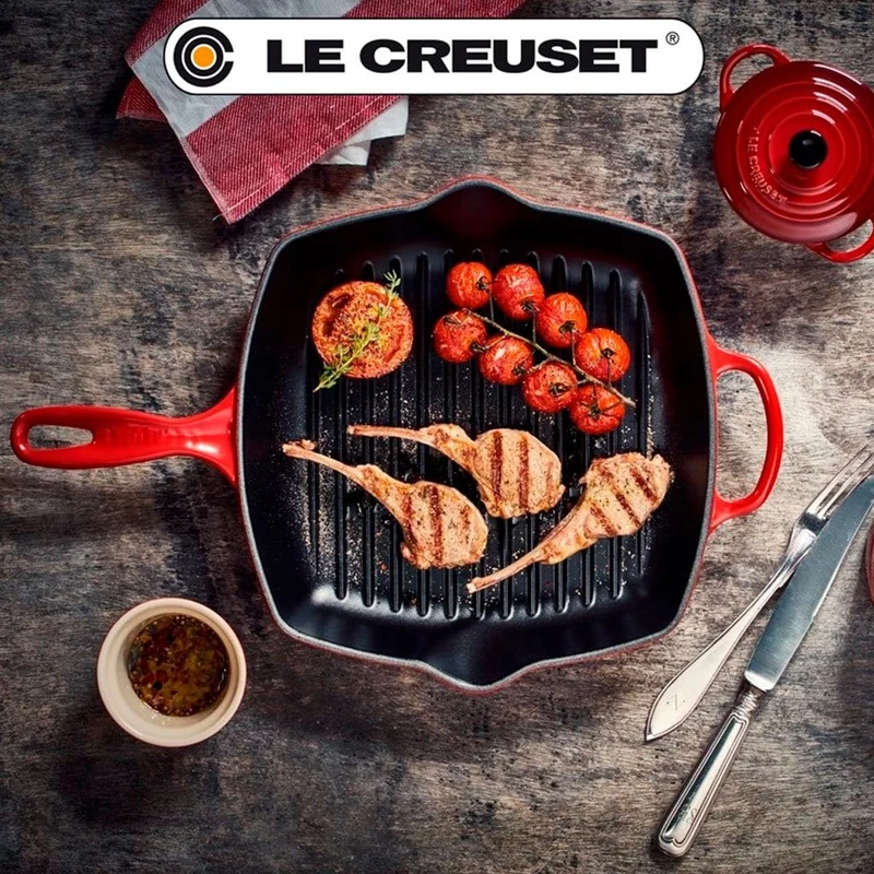 Sartén skillet grill cuadrada Le Creuset