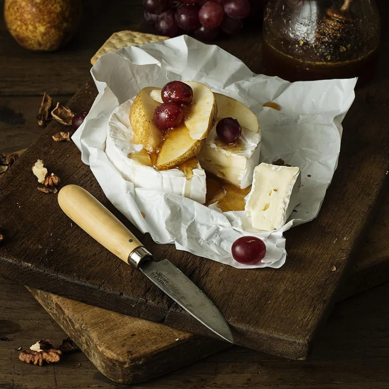 Cuchillo de cocina Pallarès de acero carbono con mango de boj