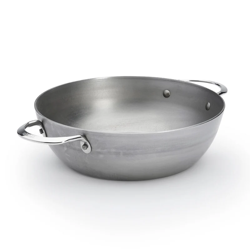 Sartén alta con 2 asas hierro Mineral B De Buyer (fuego y horno)