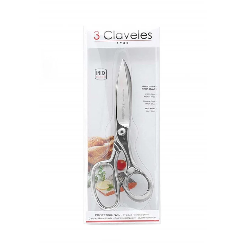 Tijeras de cocina Prof-Class acero inoxidable 3 Claveles