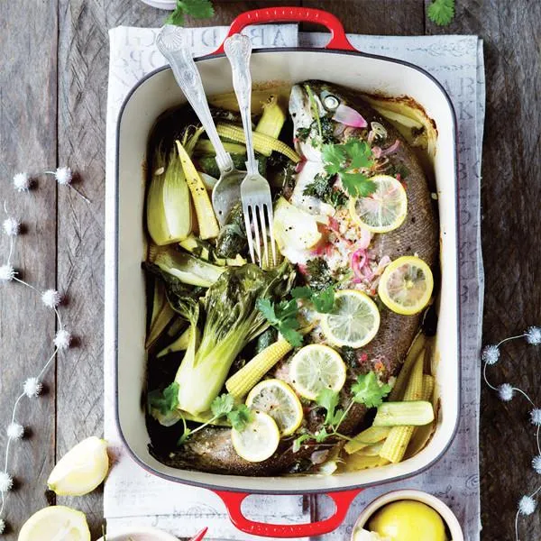 Bandeja rectangular de hierro fundido Le Creuset
