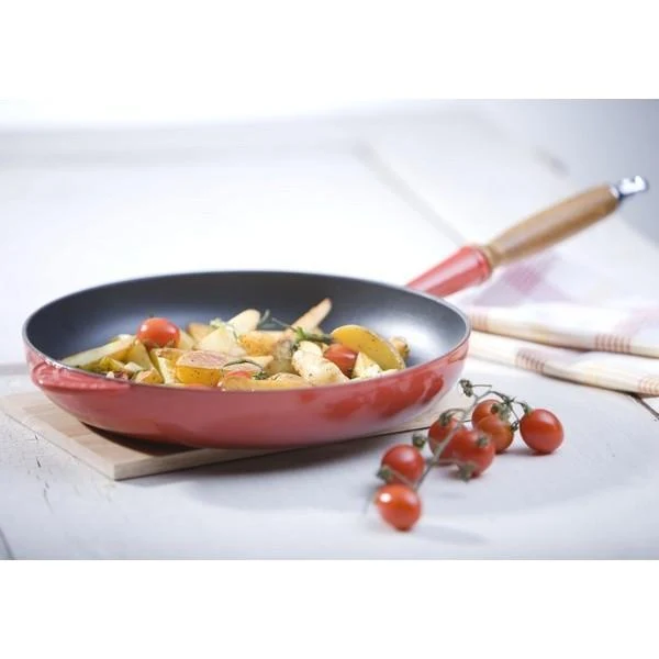 Sartén de hierro con mango de madera Le Creuset