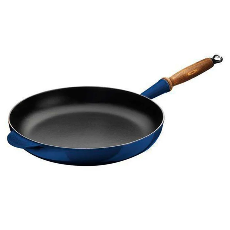 Sartén de hierro con mango de madera Le Creuset