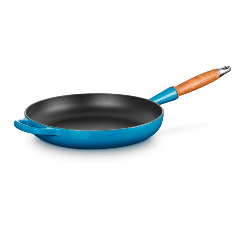 Sartén de hierro con mango de madera Le Creuset