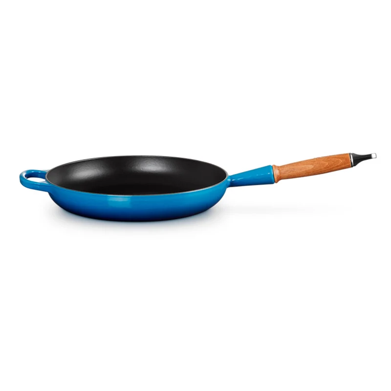 Sartén de hierro con mango de madera Le Creuset