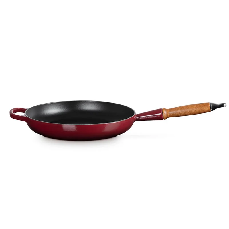 Sartén de hierro con mango de madera Le Creuset