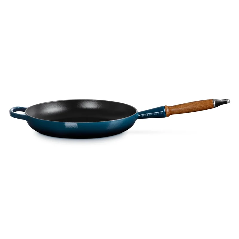 Sartén de hierro con mango de madera Le Creuset