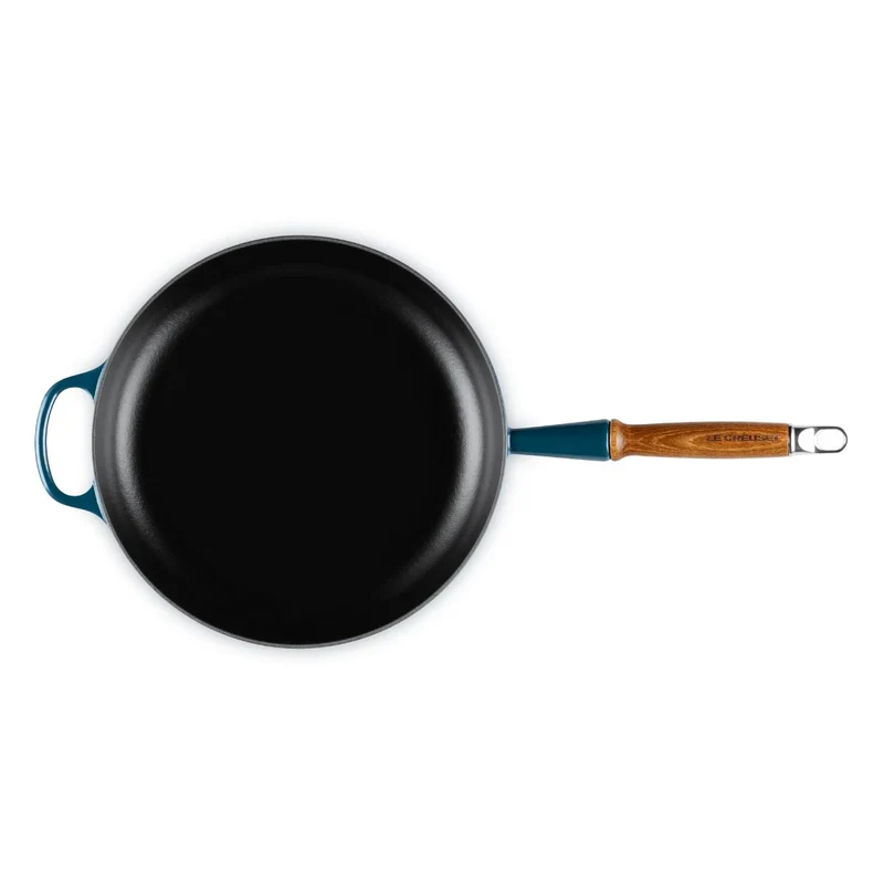Sartén de hierro con mango de madera Le Creuset