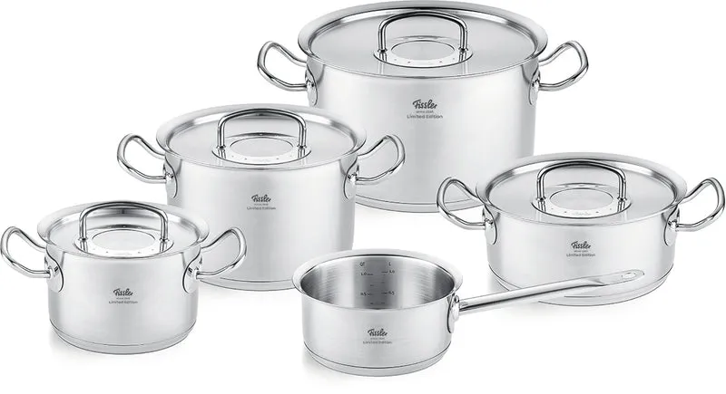 Original-Profi Collection® Retro 5-tlg. Topf-Set mit Metalldeckel
