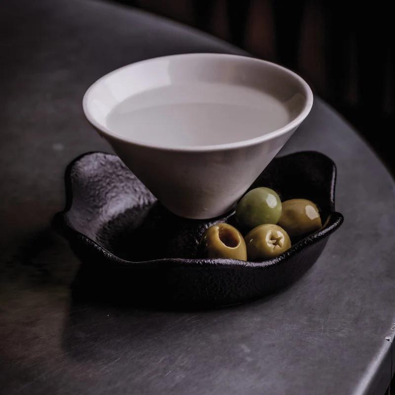 Barware Lunar Base Martini Cone In Ceramica - Set 6 Pz