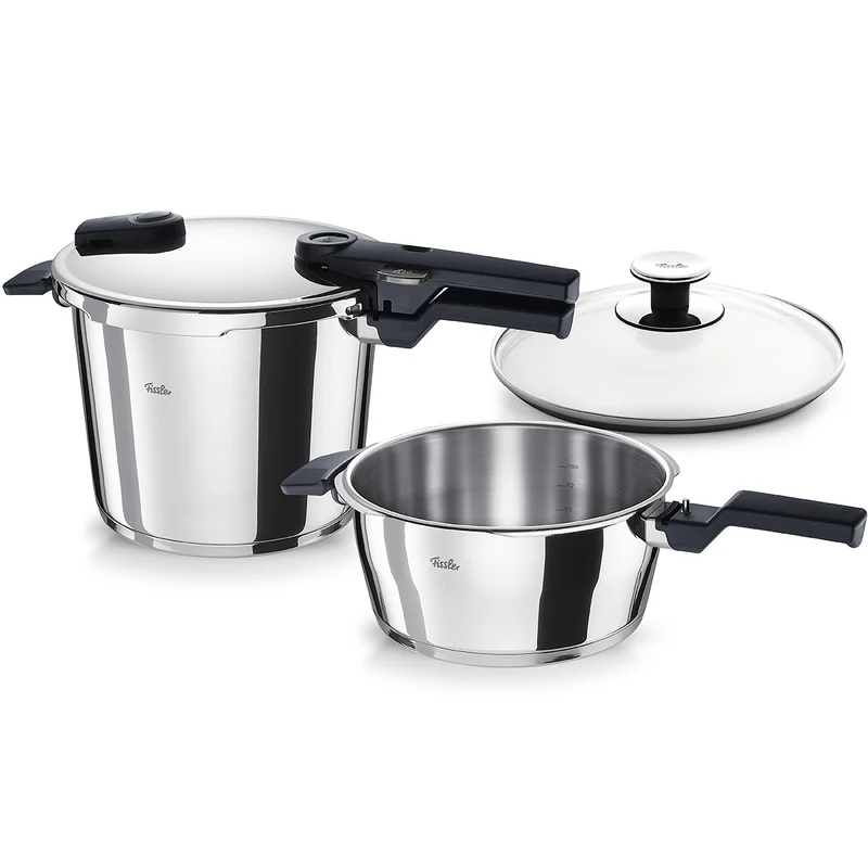 Vitaquick® 3-tlg. Schnellkochtopf-Set 3,5 & 6 Liter mit Glasdeckel