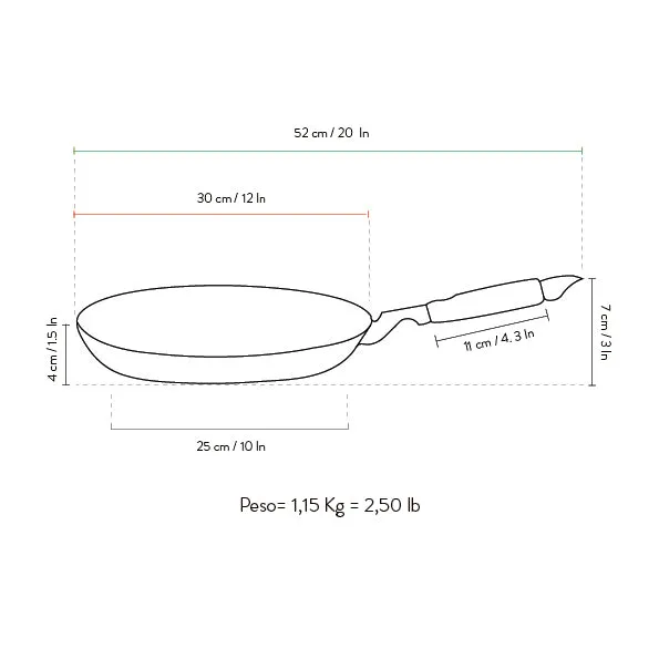 Bistecchiera antiaderente 30 Cm