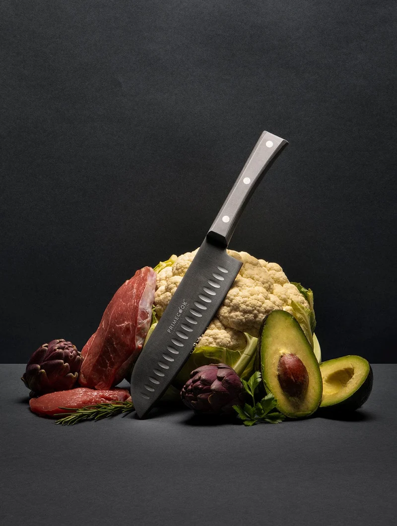Coltello professionale Santoku Olivato 18 cm