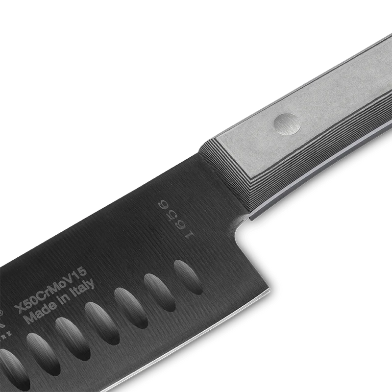 Coltello professionale Santoku Olivato 18 cm