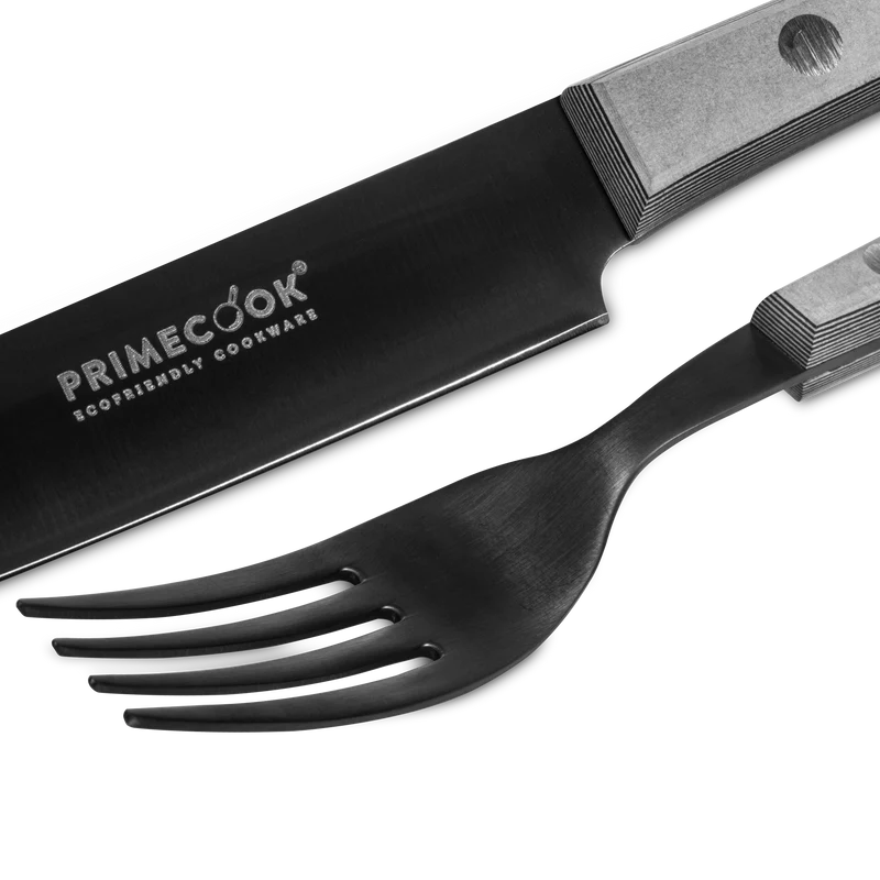 Set forchetta e coltello affilato 13 cm