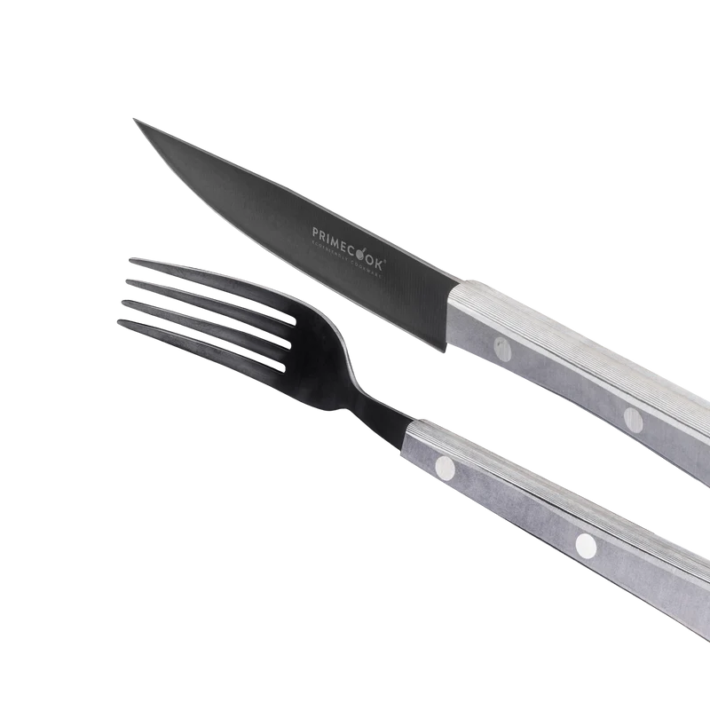 Set forchetta e coltello affilato 13 cm