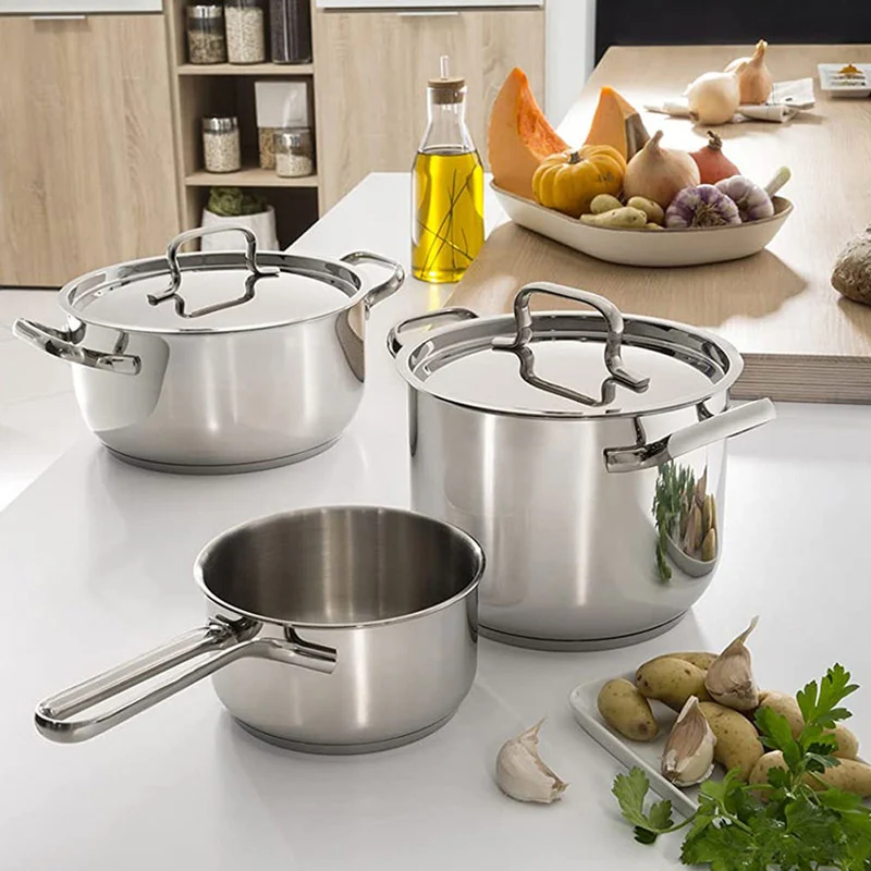 Sfiziosa Batteria Pentole Con Accessori In Acciaio Inox - Set 24 Pz