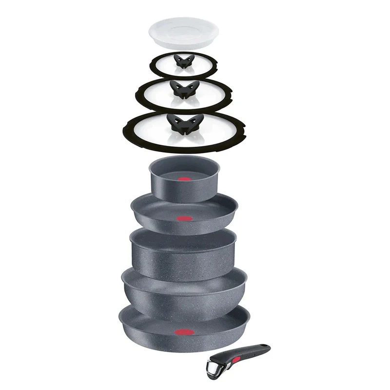 Ingenio Mineralis Batteria Pentole Con Accessori In Acciaio Inox - Set 13 Pz