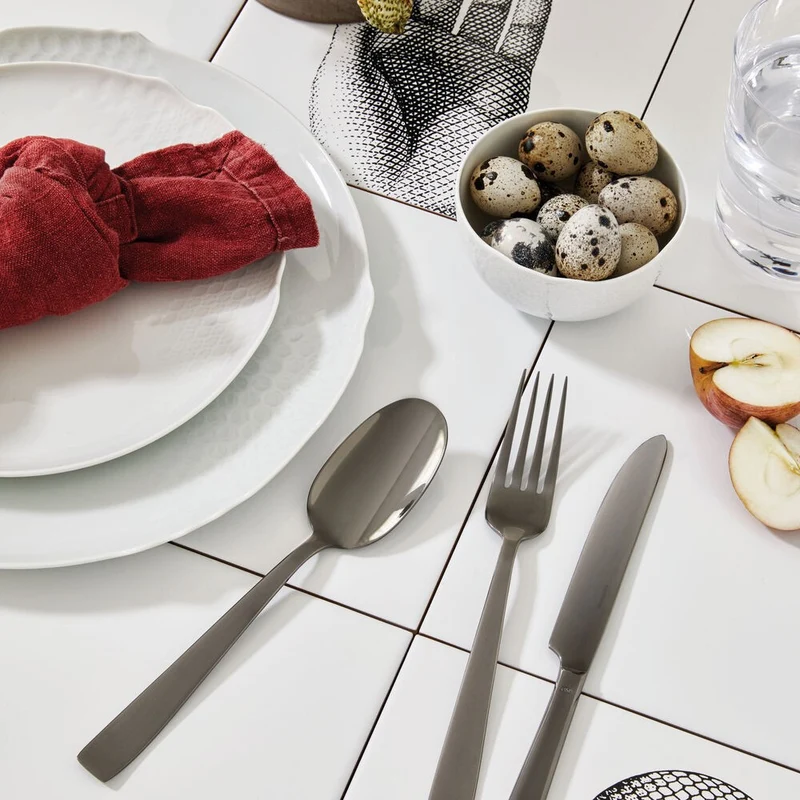 Flat Servizio Posate In Acciaio Inox 18/10 - Set 24 Pz