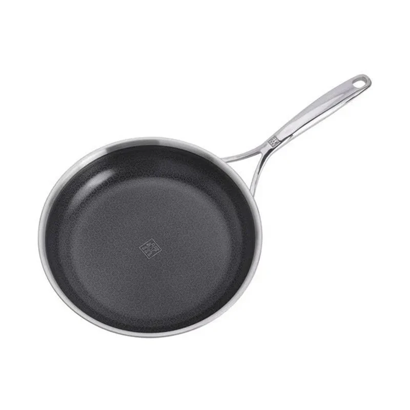 20-24-28 cm - Peak Set Padelle Antiaderenti In Acciaio Inox - Set 3 Pz
