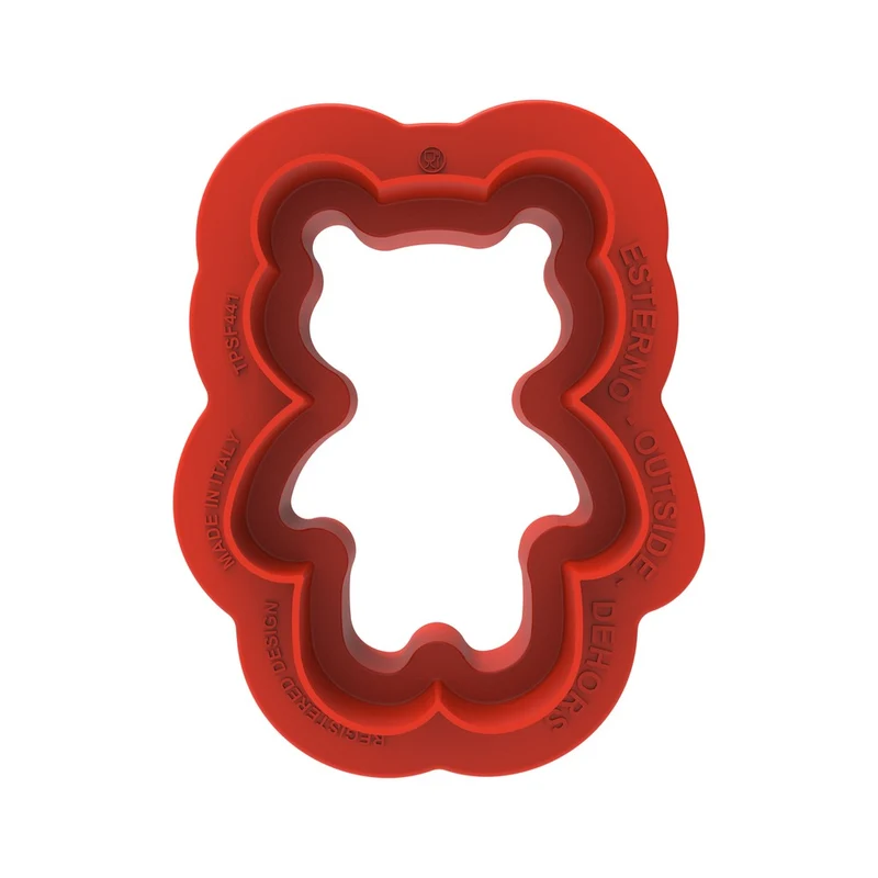 8 Forme - Teddy Bear 68 Stampo Dolci Con Cutter In Silicone