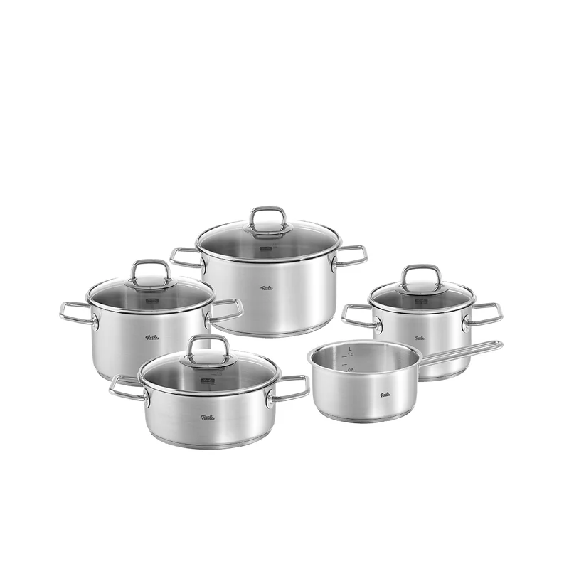 Viseo® 5-tlg. Topf-Set mit Glasdeckel