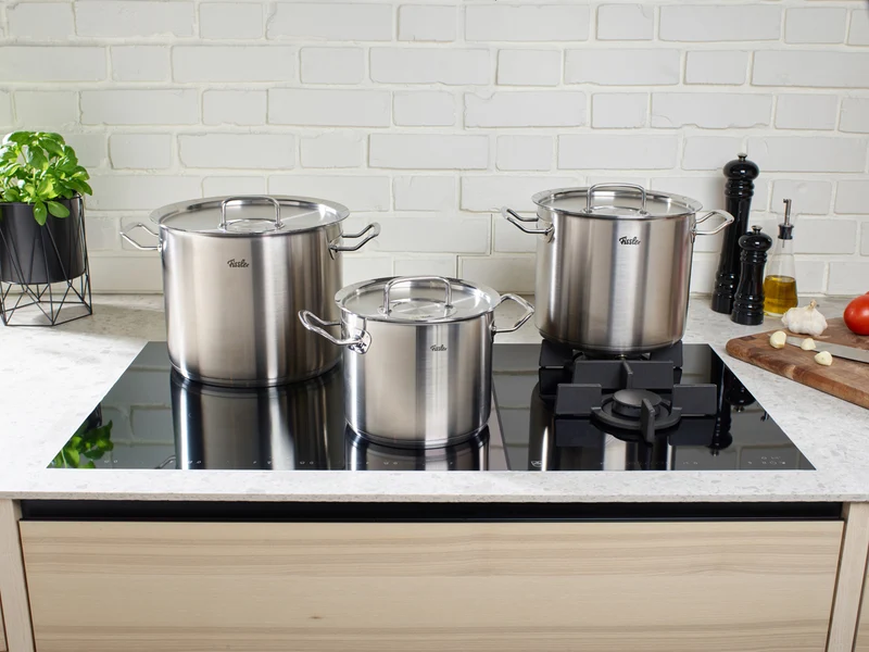 Original-Profi Collection® - hoher Kochtopf mit Metalldeckel