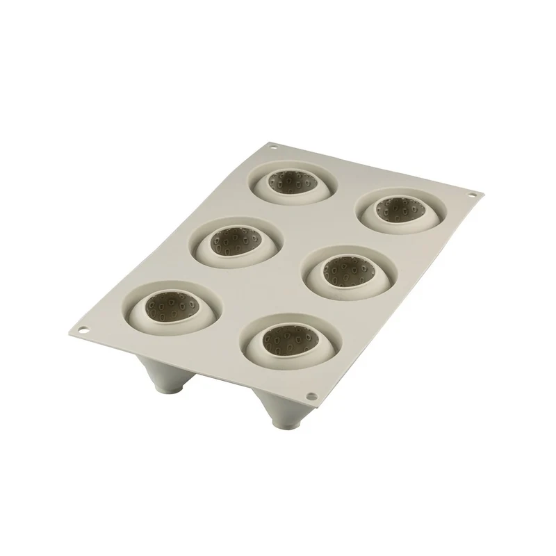 6 Forme - Fragola & Panna 6 Stampo Dolci Frutta Realistica In Silicone
