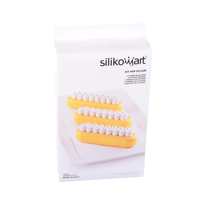 6 Forme - Kit Pop Eclaire Stampo Dolci Doppio Stampo In Silicone
