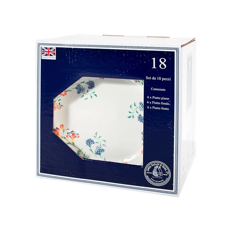 Emily James Sadler & Sons Servizio Piatti In Terracotta - Set 18 Pz