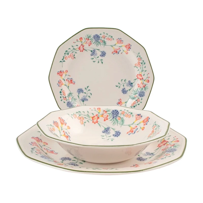 Emily James Sadler & Sons Servizio Piatti In Terracotta - Set 18 Pz