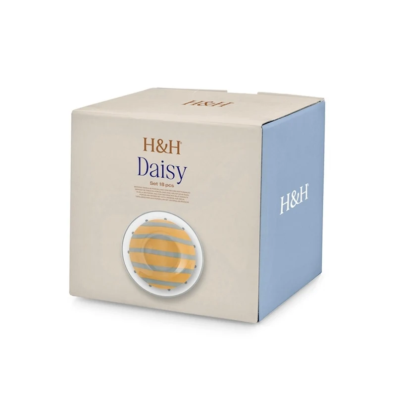 Daisy Servizio Piatti In Porcellana - Set 18 Pz