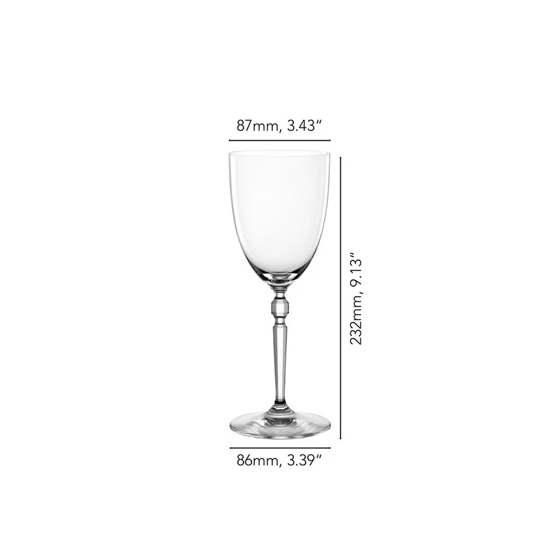 46.8 cl - Heritage Calice Vino In Vetro Cristallino - Set 2 Pz